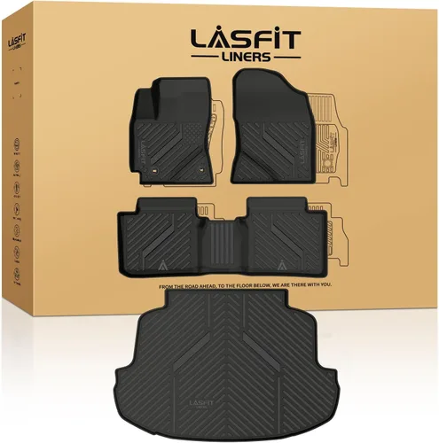 Vista 11 de LASFIT Alfombrillas para Toyota Tacoma 2005-2011 (solo compatible con DoubleCab AutoTran)
