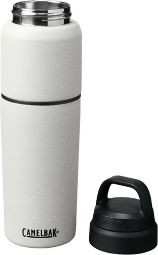 Vista 4 de CamelBak MultiBev - Botella de agua con aislamiento de acero inoxidable y taza de viaje Blanco