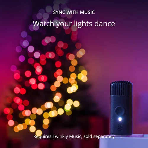 Vista 8 de Twinkly Strings - Vela USB-C de 100 LED, cadena de luces LED en forma de vela, luces LED RGB multicolor, luces para el día de San Valentín