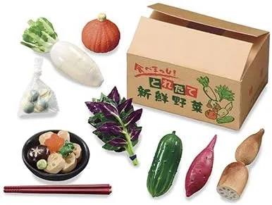 Vista 6 de Re-Ment Regalos de declaración de impuestos de la ciudad natal en miniatura Japan Foods Juego completo de 8 paquetes de Rement