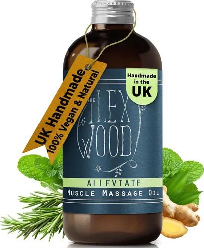 Vista 7 de The Ilex Wood - Aliviar - Aceite de masaje muscular natural vegano, hecho a mano - 3.38 fl oz (3.4 fl oz)