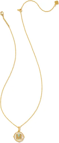 Vista 3 de Kendra Scott 14k Gold-Plated Brass Letter A-Z Disc Reversible Pendant Necklace, Fashion Jewelry for Women