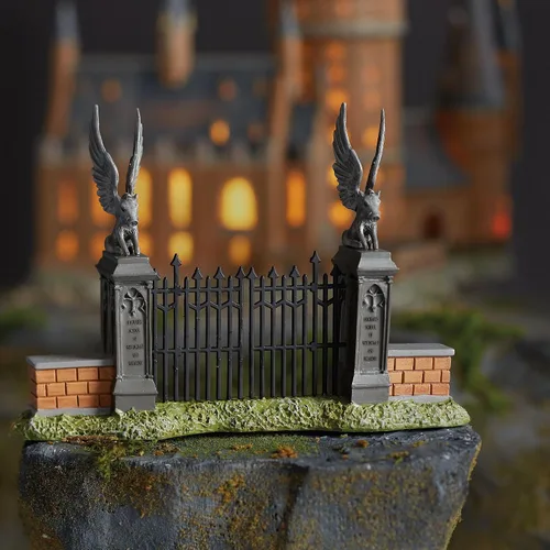 Vista 2 de Department 56 Harry Potter Village Accessories Hogwart's Gate Figurilla, 4.75 pulgadas, multicolor