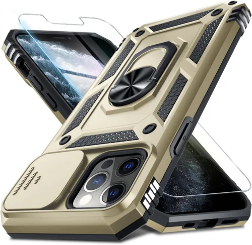 Vista 33 de Janmitta Funda para iPhone 8 Plus/7 Plus/6 Plus, Cubierta de Teléfono con Cubierta Deslizante Integrada para Lente de Cámara + Protector