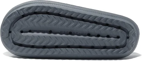 Vista 6 de NewDenBer Pantuflas de nube para mujeres y hombres, suaves y acolchadas con suela gruesa, para ducha, baño, interiores y exteriores, para casa