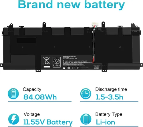 Vista 2 de SU06XL L29184-005 - Batería para HP Spectre X360 Convertible 15-df0013dx 15-df1043dx 15-df0033dx 15-df1045nr 15-df0069nr 15-df0069nr 15 T-DF00 0