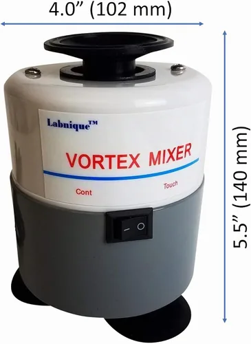Vista 2 de Mezclador Vortex con modo táctil y continuo, agitador de vórtice resistente, 110 V