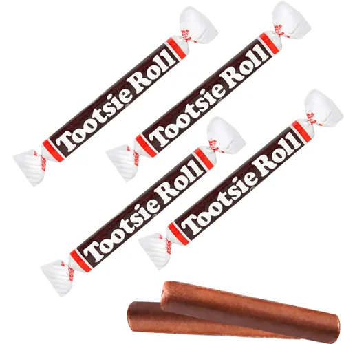 Vista 2 de Fruidles Tootsie, Rollo de caramelo de chocolate y masticable, lácteos certificados Kosher, sin gluten, sin maní, bolsa resellable (80