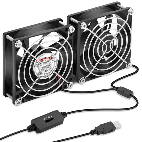 Vista 15 de 2Packs Wathai DC 4010 5V Small Blower Cooling Fan 2 Pin DC 40mm x 10mm
