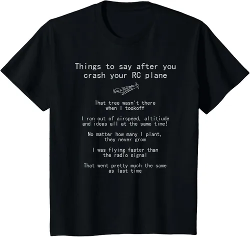 Vista 41 de Cosas que decir cuando te estrellas con tu camiseta RC Plane hobby