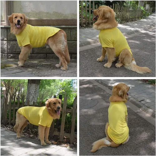 Vista 219 de Lovelonglong 2019 - Ropa para mascotas, Disfraces para Perro, Ropa Camisetas en blanco para Perros Grande Medianos Pequeños 100% Algodón 18