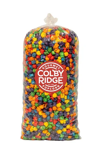 Vista 6 de Colby Ridge Palomitas de maíz gourmet artesanales sin gluten en tamaño grande para regalos y fiestas en paquete (5 galones, 80 tazas) (Azul bebé)
