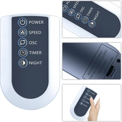 Vista 2 de Nuevo control remoto de repuesto compatible con ventilador de torre Lasko T42951 T42954