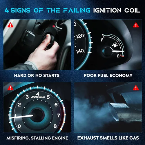 Vista 5 de Juego de 6 bobinas de encendido, paquete de 6 bujías Iridum de 3.5L 4.0L compatibles con Infiniti QX4 I35 01-12, Nissan Pathfinder, 02-06 Altima