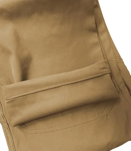 Vista 6 de FLYFIREFLY Pantalones de senderismo para hombre, ligeros, impermeables, pantalones tácticos con múltiples bolsillos (sin cinturón)