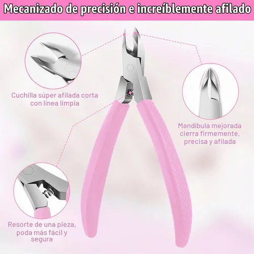 Vista 2 de Diesisa Cortadora de cutículas, mandíbula extremadamente afilada Rosa