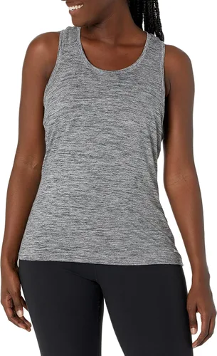 Vista 2 de Camiseta de tirantes Tienda Essentials para mujer, pack de 2 unidades, con espalda cruzada, ajuste suelto con tecnología elástica, Black Space