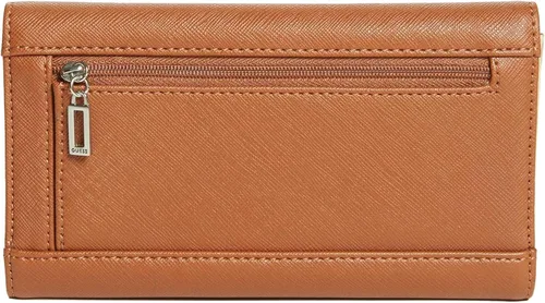 Vista 2 de GUESS Factory Abree Logo Saffiano Cartera delgada