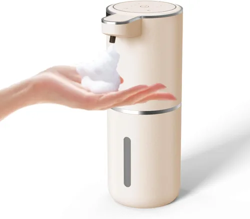 Vista 13 de Dispensador de Jabón Automático – Dispensador de Jabón Espumoso Sin Contacto 400ml Dispensador Recargable USB Eléctrico Montado en Pared Dispensador