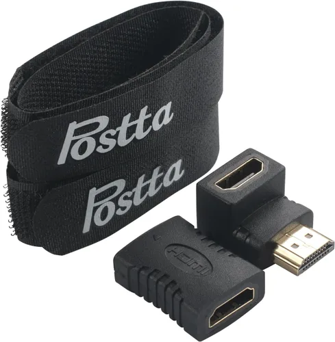 Vista 6 de Postta Cable HDMI de 75 pies con amplificador de señal incorporado HDMI 2.0 V cable con 2 bridas de cables + 2 adaptadores HDMI de piezas compatible