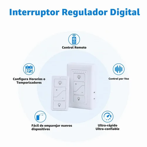 Vista 7 de Regulador de intensidad enchufable, enchufe inalámbrico con control remoto, interruptor de luz digital para lámpara compatible con Alexa, para luces