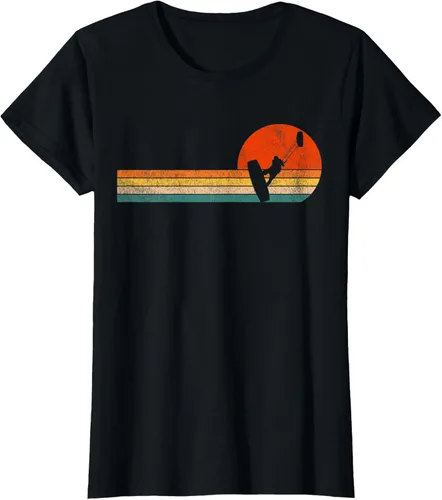 Vista 31 de Camiseta retro de kitesurf de kitesurf de kiteboarder vintage, Negro, S