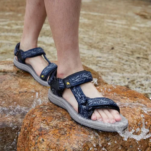 Vista 8 de CAMELSPORTS Sandalias atléticas para hombre con correa para el aire libre, sandalias de playa de verano, impermeables, zapatos de agua