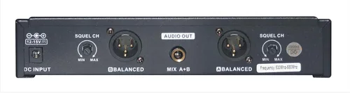 Vista 4 de GTDaudio 2x100 canales de frecuencia ajustables UHF inalámbrico Lav Micrófono de solapa DJ Karaoke Mic System 260L (2 micrófonos de solapa) Range