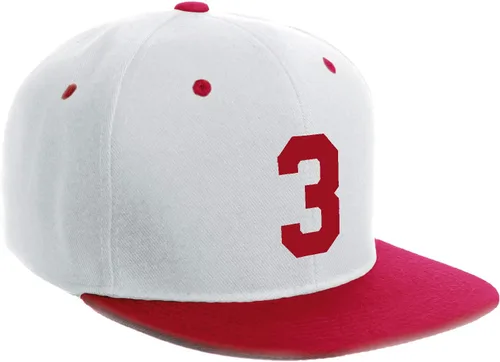 Vista 92 de Número de equipo modificado para requisitos particulares del jugador del color del sombrero del Snapback de la visera plana clásica de la visera