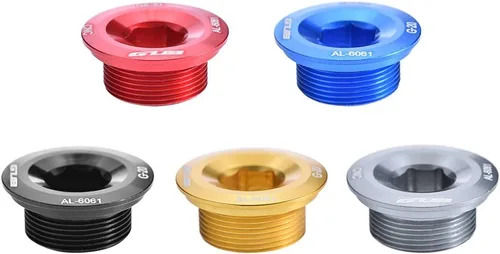 Vista 8 de Tbest Tornillos de rueda de cadena con manivela de bicicleta de aleación de aluminio GUB