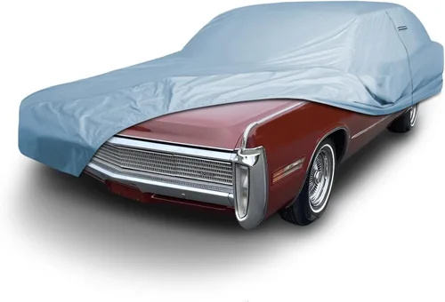 Vista 76 de iCarCover Funda de automóvil personalizada Premium para Chrysler Imperial 1957-1975, resistente, impermeable, para todo tipo de clima, lluvia Negro