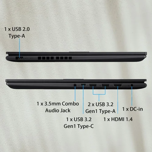 Vista 6 de ASUS Vivobook 16 2021, procesador Intel, 16 GB de RAM, SSD de 1 TB, Windows 11 Home, negro