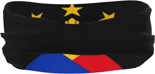 Vista 3 de Diadema deportiva con la bandera de Filipinas para hombres y mujeres, para correr, ciclismo, yoga, fitness, entrenamiento