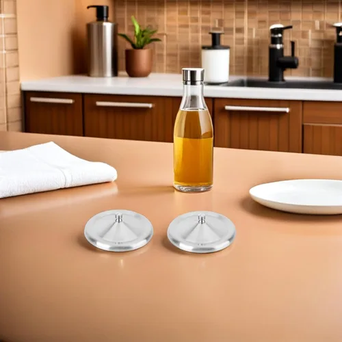Vista 7 de Cabilock Tapa de taza de acero inoxidable de 4.8 pulgadas, resistente a fugas, para café, té, tapa portátil de retención de calor, para uso en casa