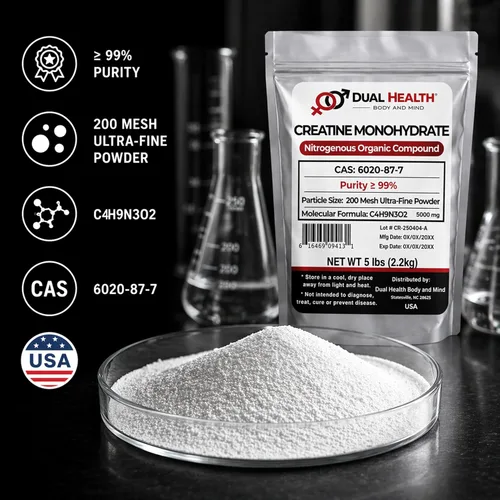 Vista 5 de Monohidrato de creatina (35.27 oz (2.2 libras)) 200 malla de polvo micronizado puro suplemento a granel pre entrenamiento, culturismo, fuerza