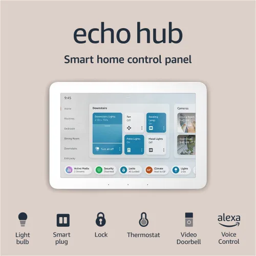 Vista 5 de Amazon Echo Hub con timbre de video Blink (modelo más nuevo), diseñado para Alexa+