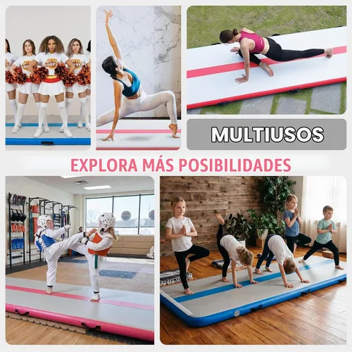 Vista 7 de [Usado] Tuxedo Sailor Colchoneta inflable para gimnasia con bomba de aire eléctrica para gimnasia/entrenamiento/hogar/animadora/agua/gimnasio/yoga