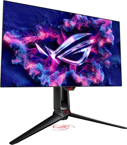 Vista 9 de ASUS ROG Swift OLED 27" 1440P Monitor para juegos (PG27AQDP) - WOLED, QHD, 480Hz, 0.03ms, compatible con G-SYNC, disipador de calor personalizado