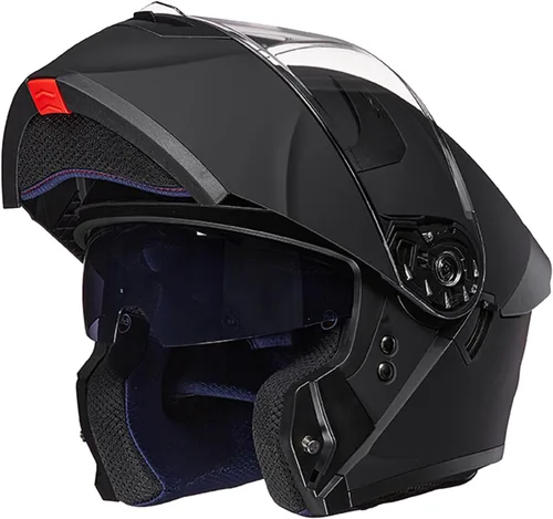Vista 11 de ILM Casco de Motocicleta para Adultos con Doble Visera Abatible Modular de Cara Completa Casco DOT Modelo WS206