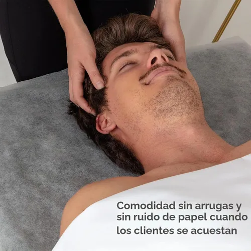Vista 6 de Funda Desechable para Cama de Masaje - Material Desechable No Tejido - Ideal para Spa, Mesa de Masaje, Tatuaje, Mesa de Depilación con Cera
