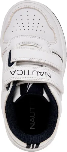 Vista 4 de Nautica Zapatos deportivos de doble correa para niños Zapatos deportivos casuales para niños y niñas Ajuste duradero y cómodo para niños pequeños