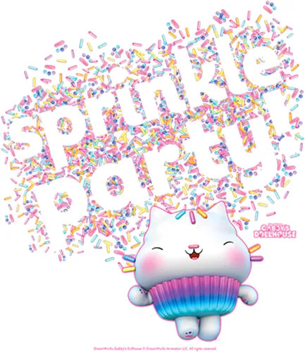 Vista 2 de Gabby's Dollhouse Camiseta Sprinkle Party para niña