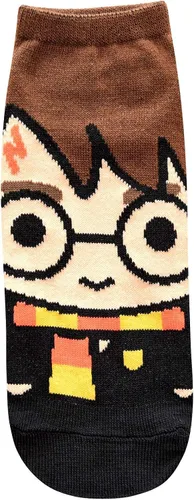 Vista 4 de Harry Potter Lindos calcetines de tobillo Chibi Character Art JuniorsMujeres paquete de 5 calcetines