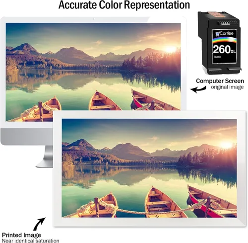 Vista 4 de Cartlee Cartucho de tinta compatible para Canon 260 Cartucho de tinta negro 260XL para Canon TS6400 TS6420 PG-260 Pixma TS5320 TS5300