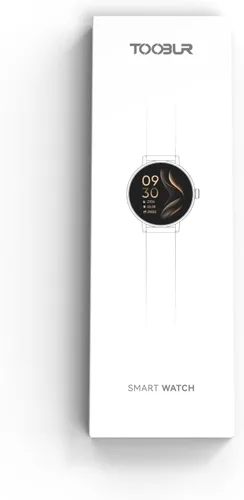 Vista 11 de TOOBUR Reloj inteligente para mujer con dos bandas, reloj de seguimiento de fitness, monitor de frecuencia cardíaca, contador de pasos, compatible
