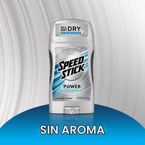 Vista 7 de Speed Stick Desodorante antitranspirante Power para hombres, sin perfume, 3 onzas, paquete de 6 (el embalaje puede variar)