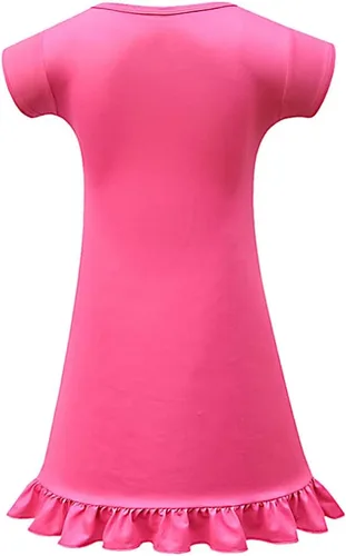 Vista 2 de Moebao Camisón rojo de dibujos animados para niña pequeña