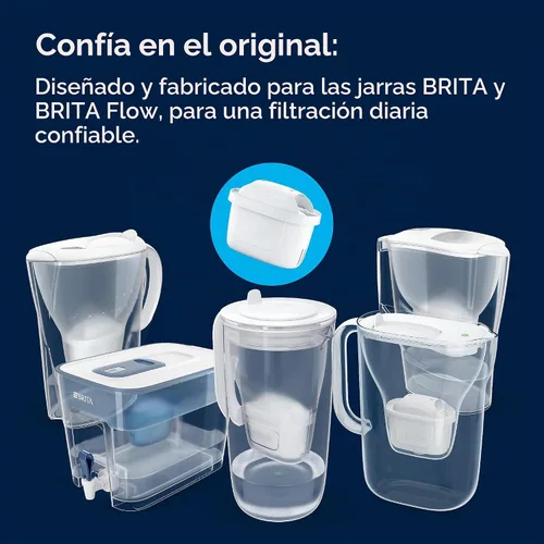 Vista 6 de BRITA MAXTRA PRO - Cartucho de filtro de agua Pure Performance – Paquete de 4 – Recambio original BRITA que reduce impurezas, cloro, PFAS