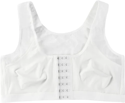 Vista 5 de Sujetador de cobertura completa para mujer, con cierre frontal, soporte de espalda inalámbrica, brasier de espalda de belleza y espalda oculta