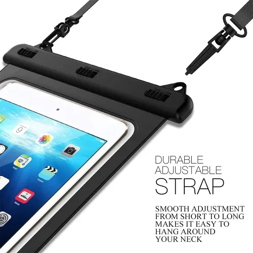 Vista 3 de Funda impermeable para tablet de 8 pulgadas, bolsa seca con cordón para iPad mini 2019/4/3/2, Galaxy Tab A / S2 / Tab E 8.0", ASUS ZenPad, Fire HD